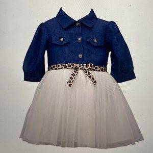 Bonnie Jean baby Girls Elbow Sleeve A-Line Dress Size 6-9 months